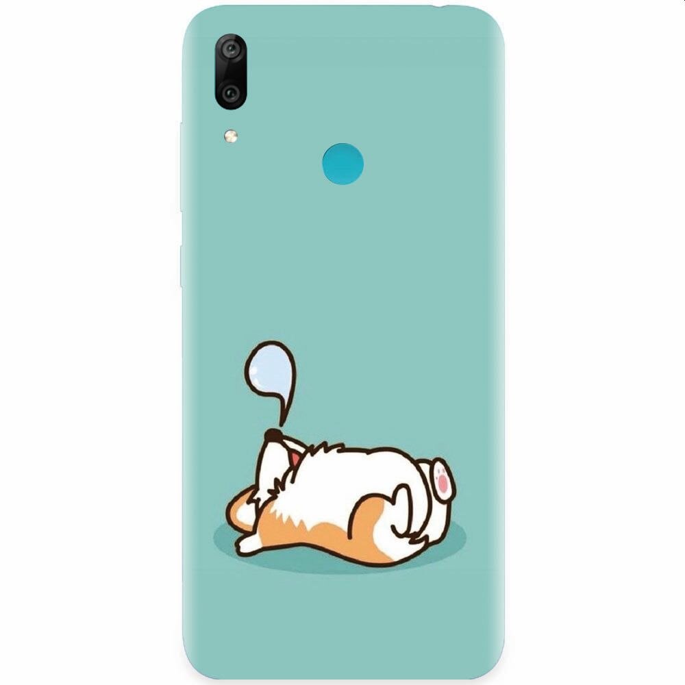 Husa silicon pentru Honor Play, Cute Corgi