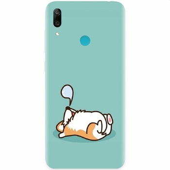 Husa silicon pentru Honor Play, Cute Corgi Husa silicon pentru Honor Play, Cute Corgi