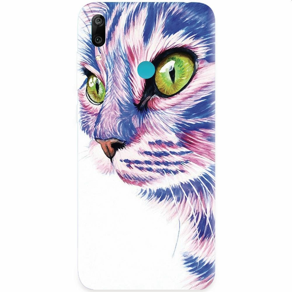 Husa silicon pentru Honor Play, Colorfull Cat
