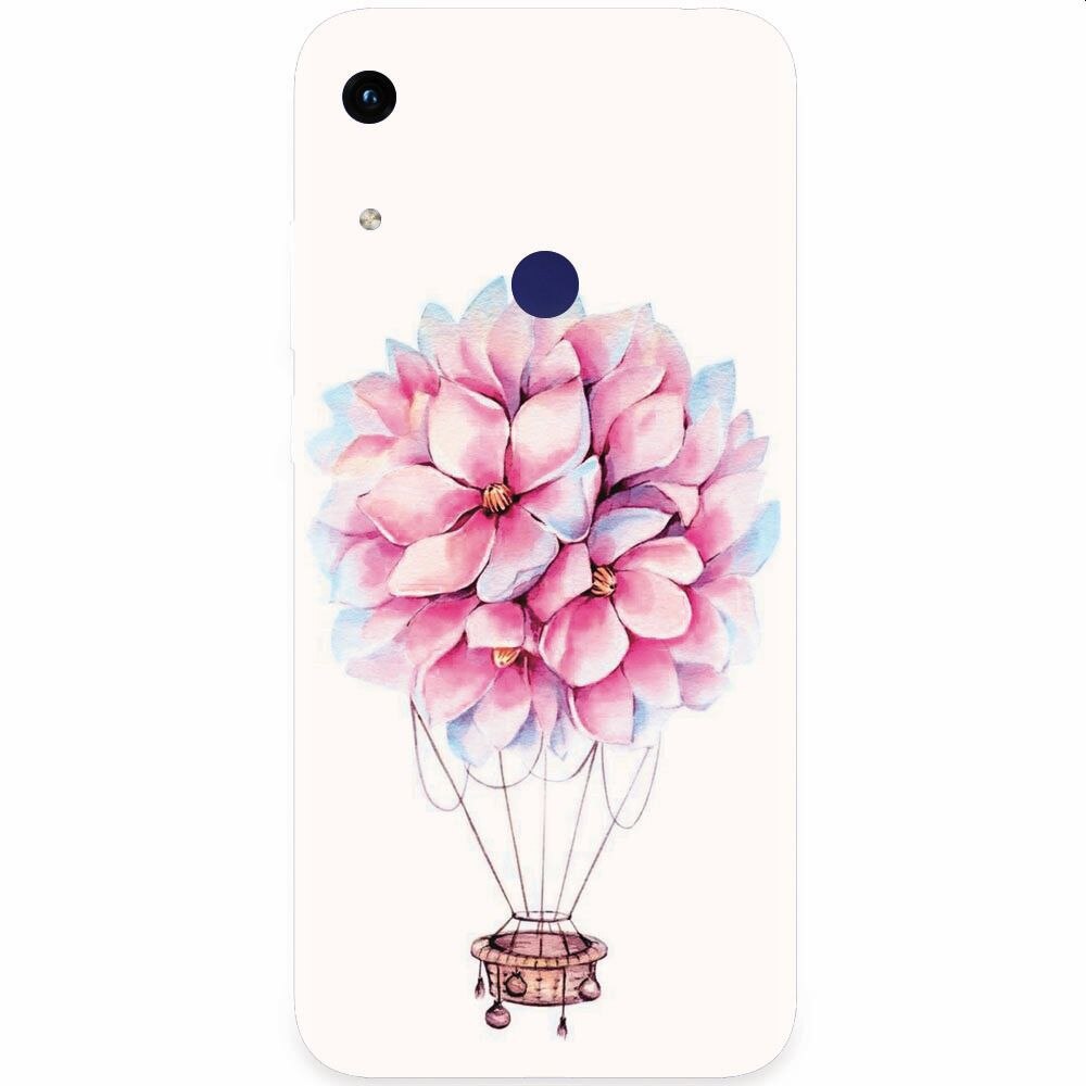 Husa silicon pentru Honor Play 8A, Flower Baloon
