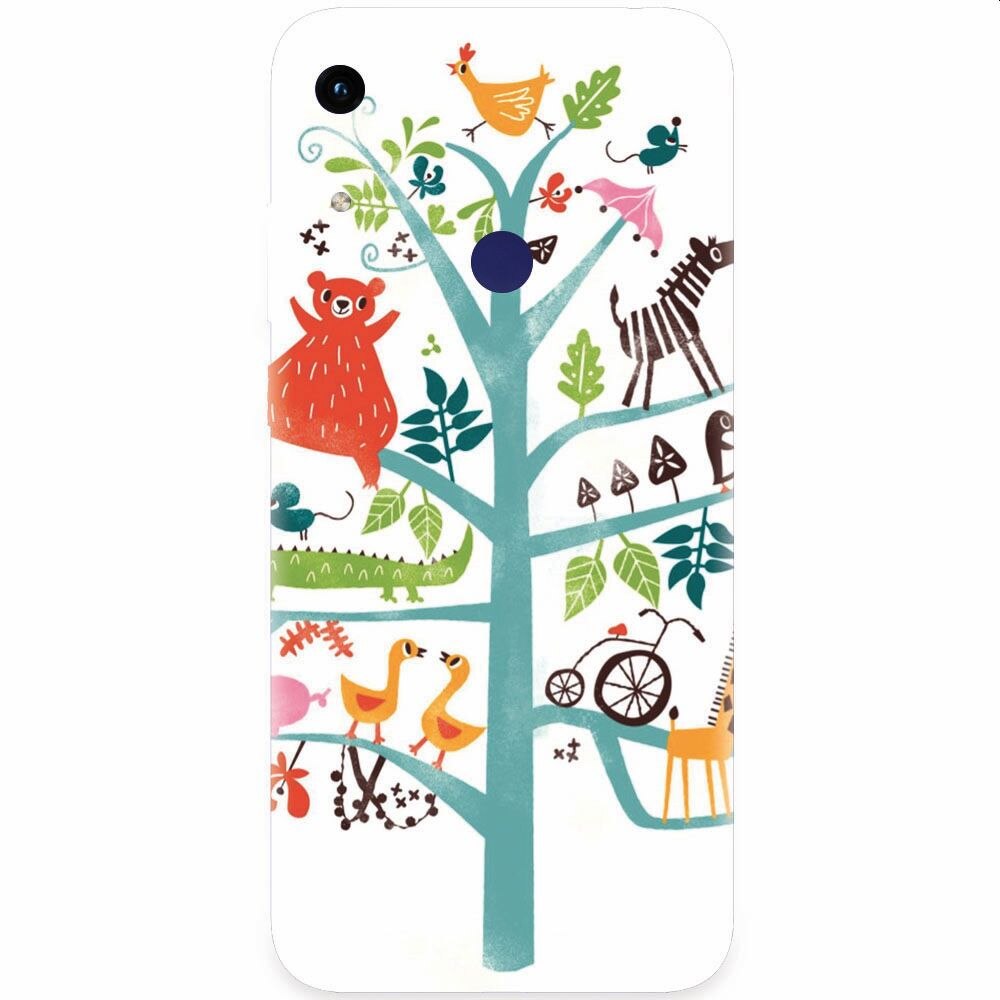 Husa silicon pentru Honor Play 8A, Tree