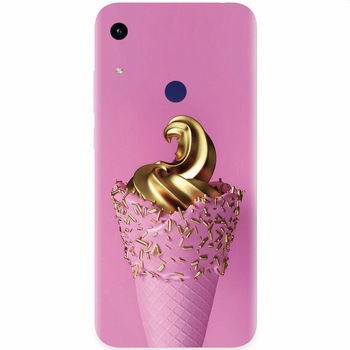 Husa silicon pentru Honor Play 8A, Icecream Gold Husa silicon pentru Honor Play 8A, Icecream Gold