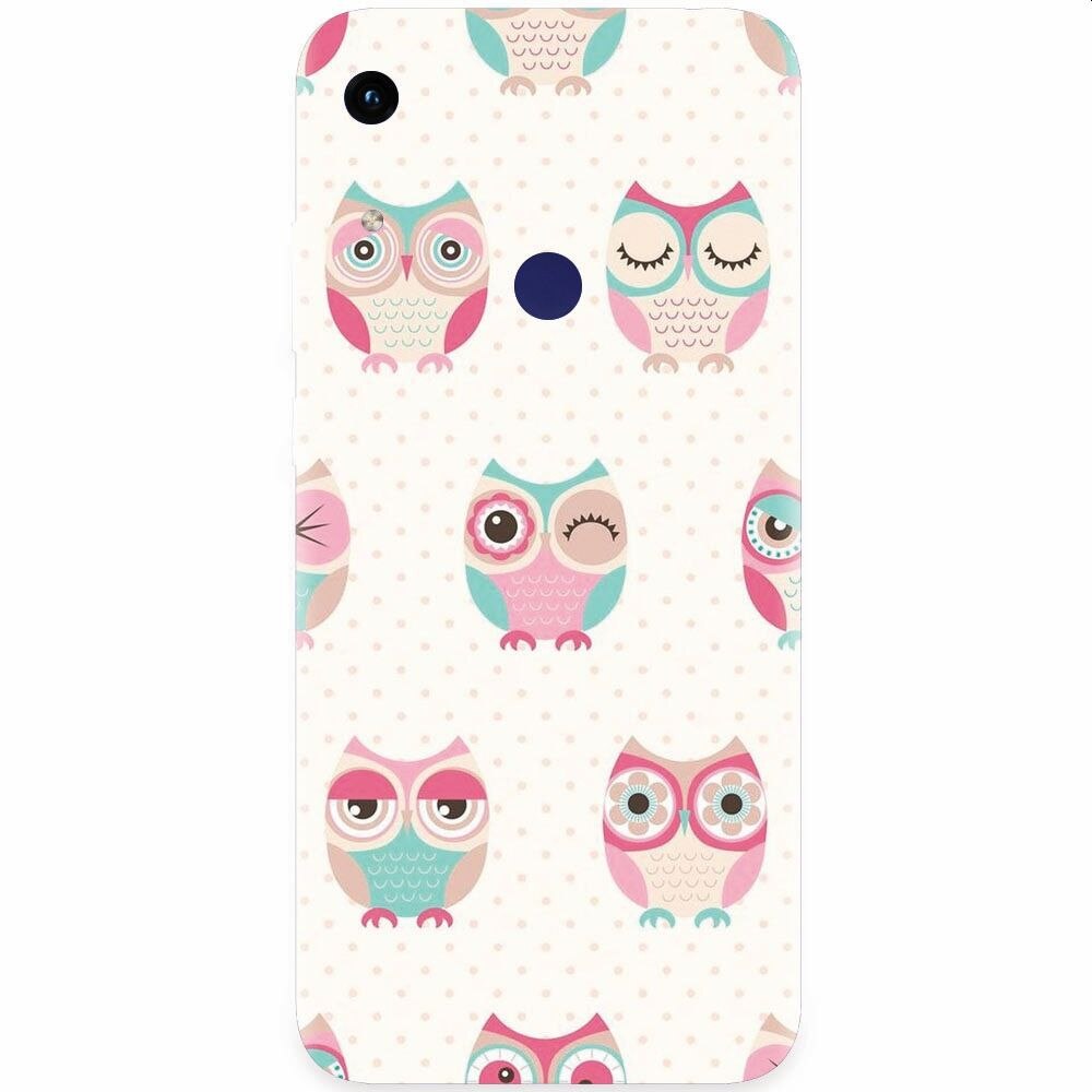 Husa silicon pentru Honor Play 8A, Owl Pattern