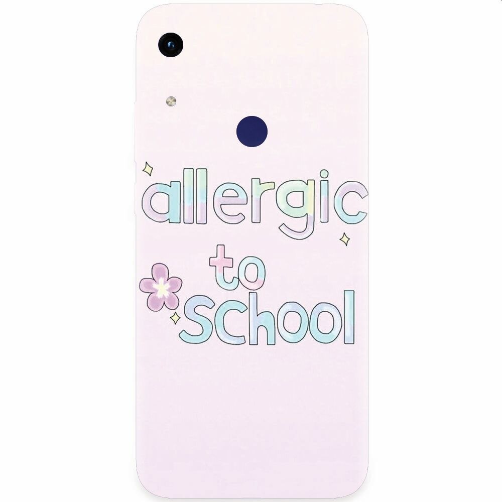 Husa silicon pentru Honor Play 8A, Allergic To School