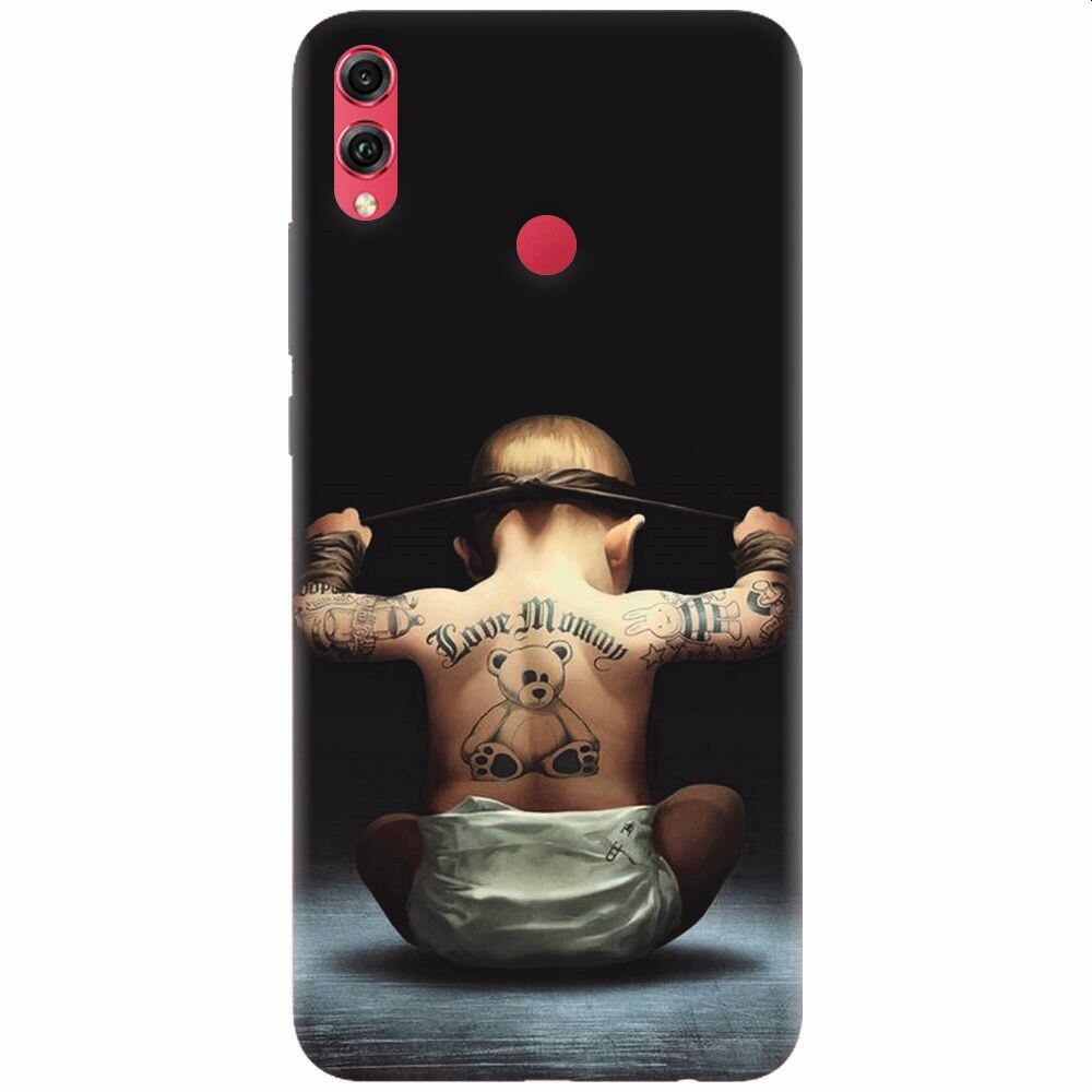 Husa silicon pentru Honor Note 10, Body Builder Cute Baby Tattoo