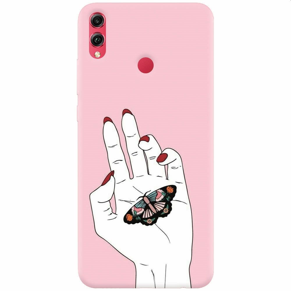 Husa silicon pentru Honor Note 10, Butterfly In Hand