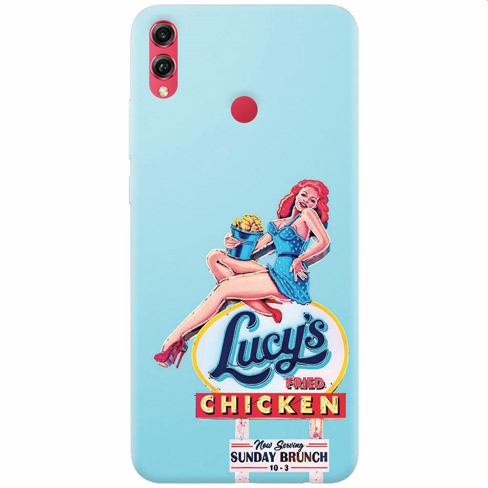 Husa silicon pentru Honor Note 10, American Vintage Restaurant Sign