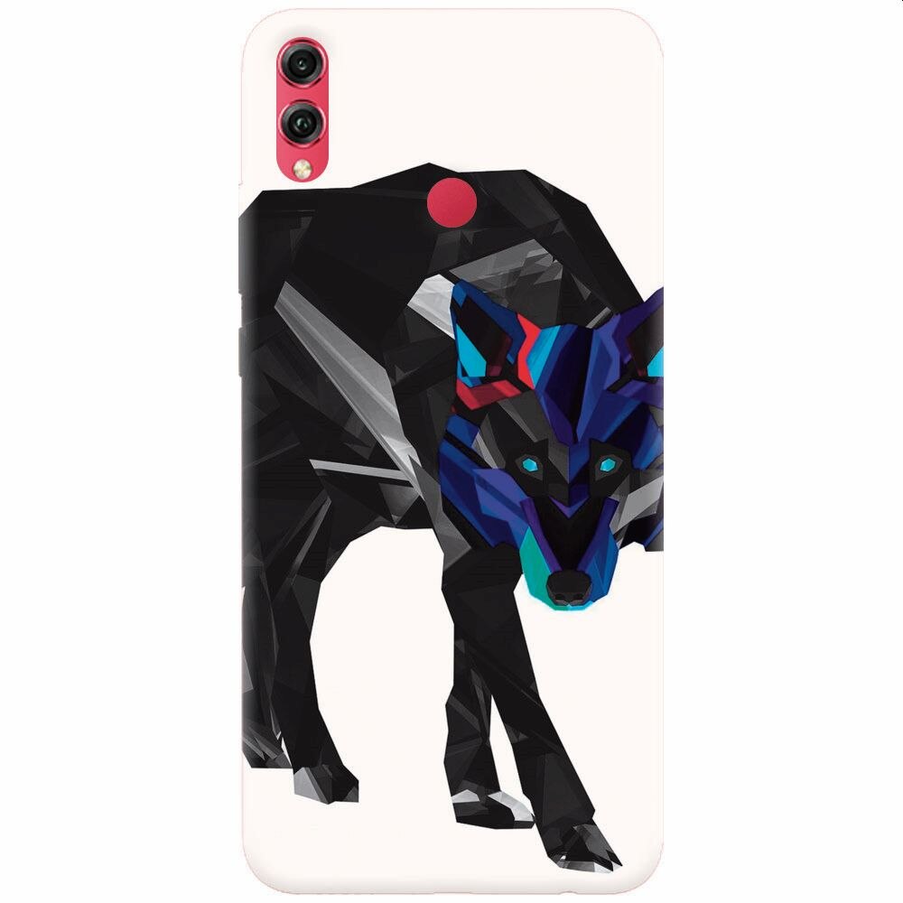 Husa silicon pentru Honor View 10 Lite, Abstract Wolf