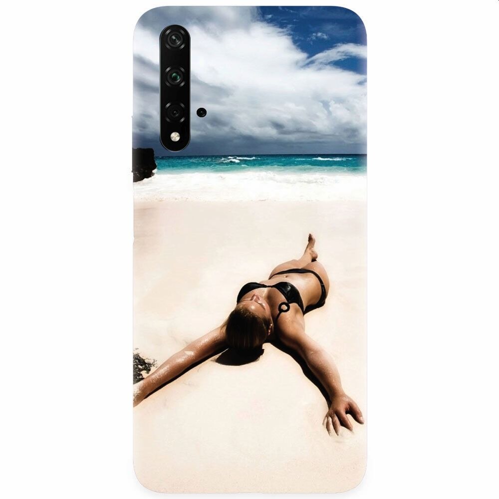 Husa silicon pentru Honor 20, Beach Lounging