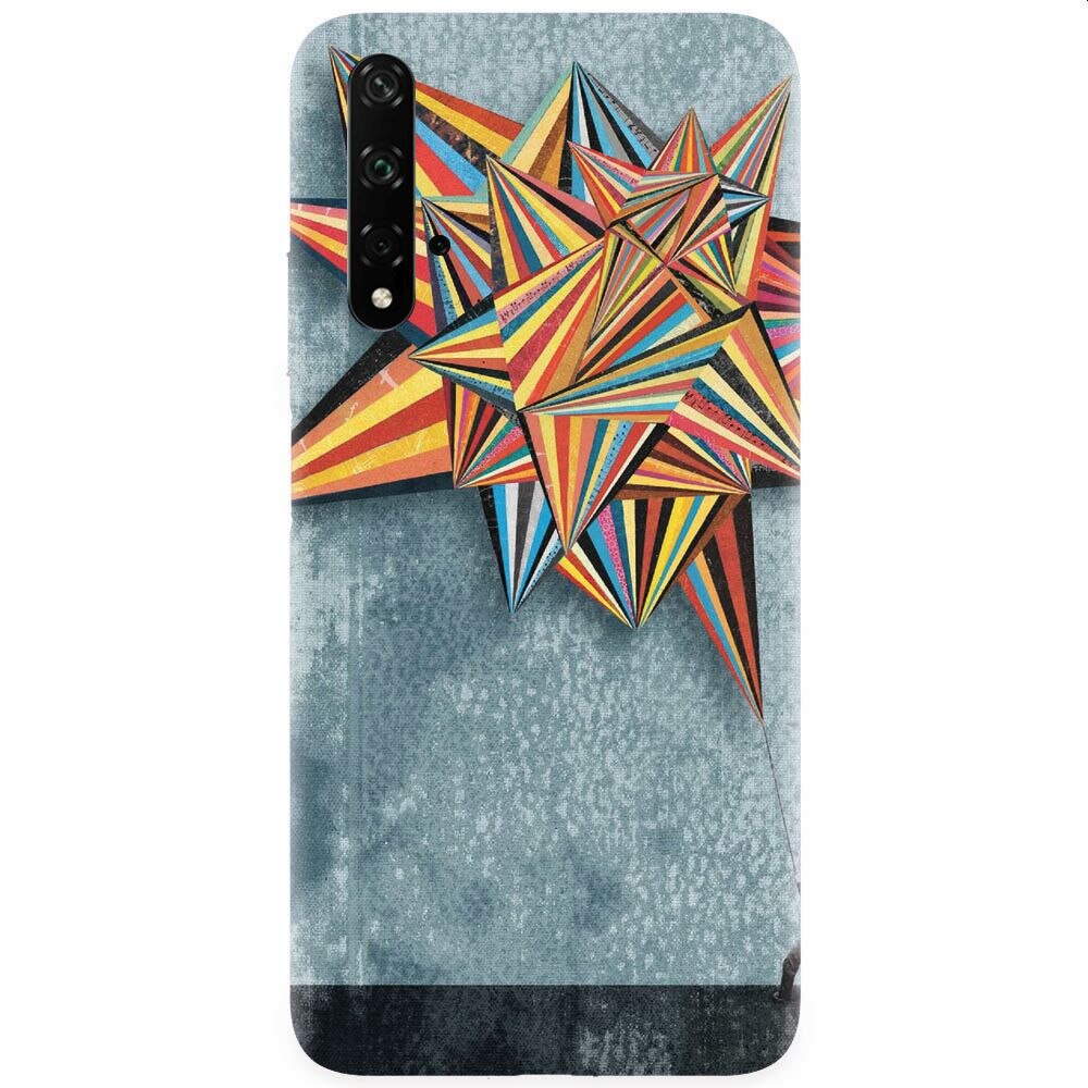 Husa silicon pentru Honor 20, Abstract Colorful Balloon Triangles