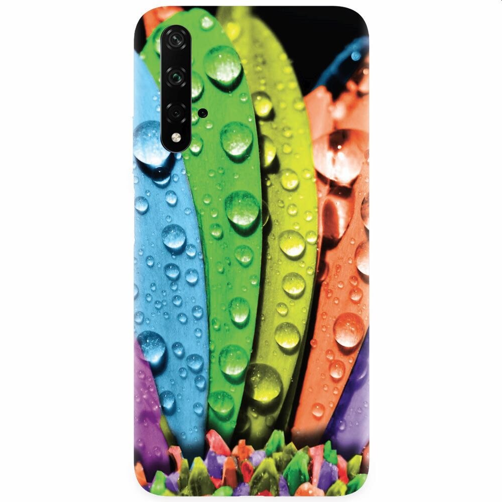 Husa silicon pentru Honor 20, Colorful Daisy Petals