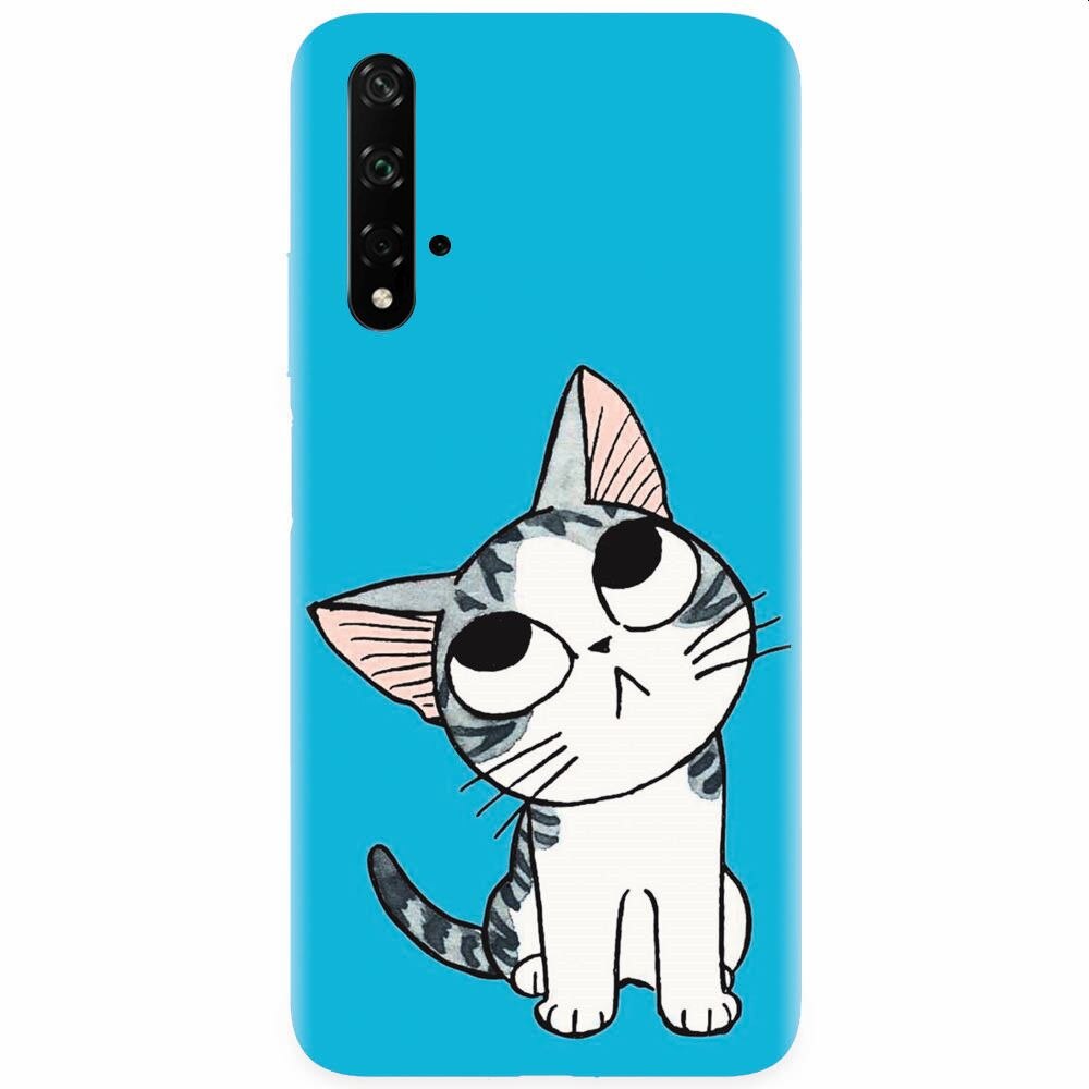 Husa silicon pentru Honor 20, Cat Lovely Cartoon