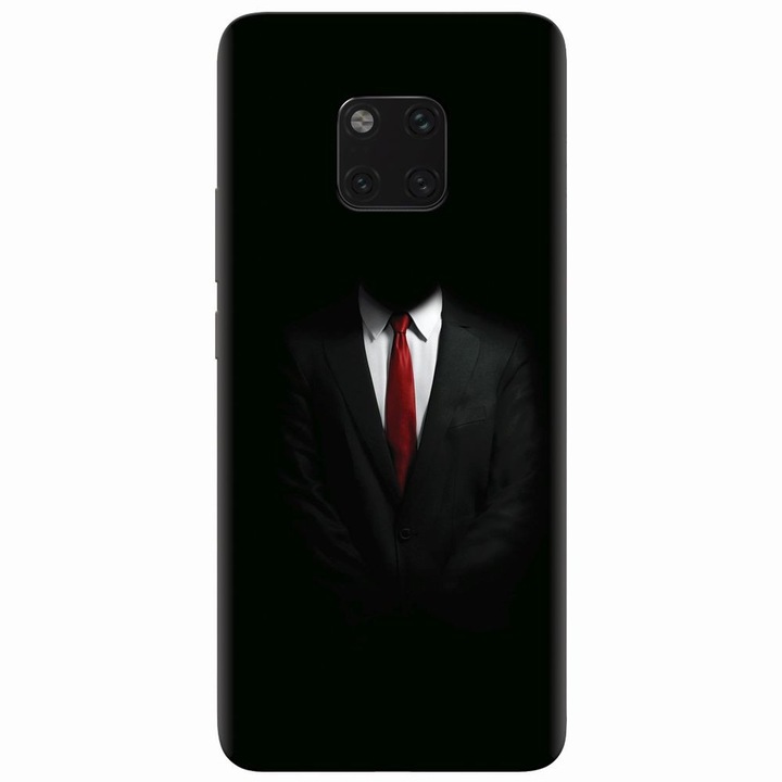 Силиконов калъф за Huawei Mate 20 Pro, Mystery Man In Suit