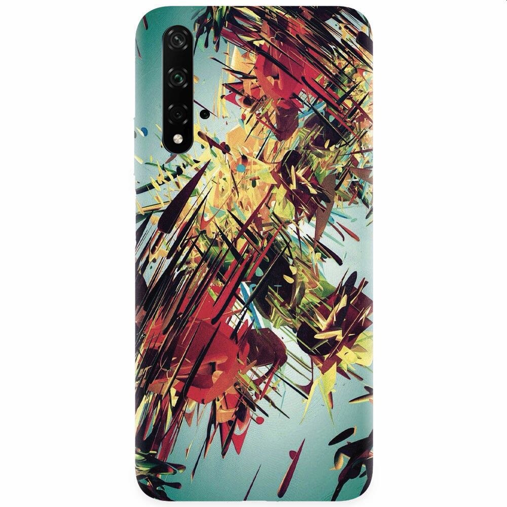 Husa silicon pentru Honor 20, Complex Abstract Colorful 3D Drawing