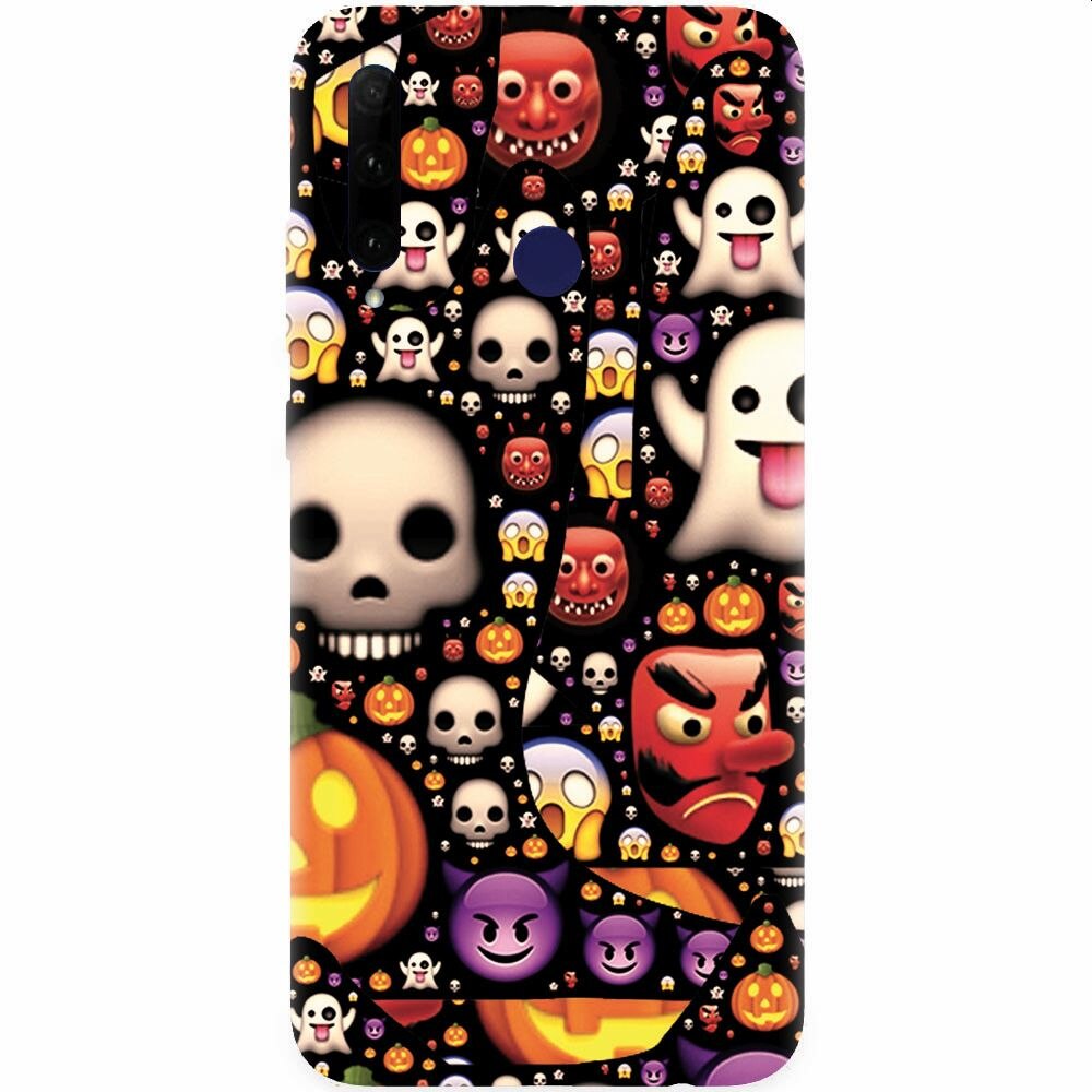 Husa silicon pentru Honor 20 Lite, Emoji Mess