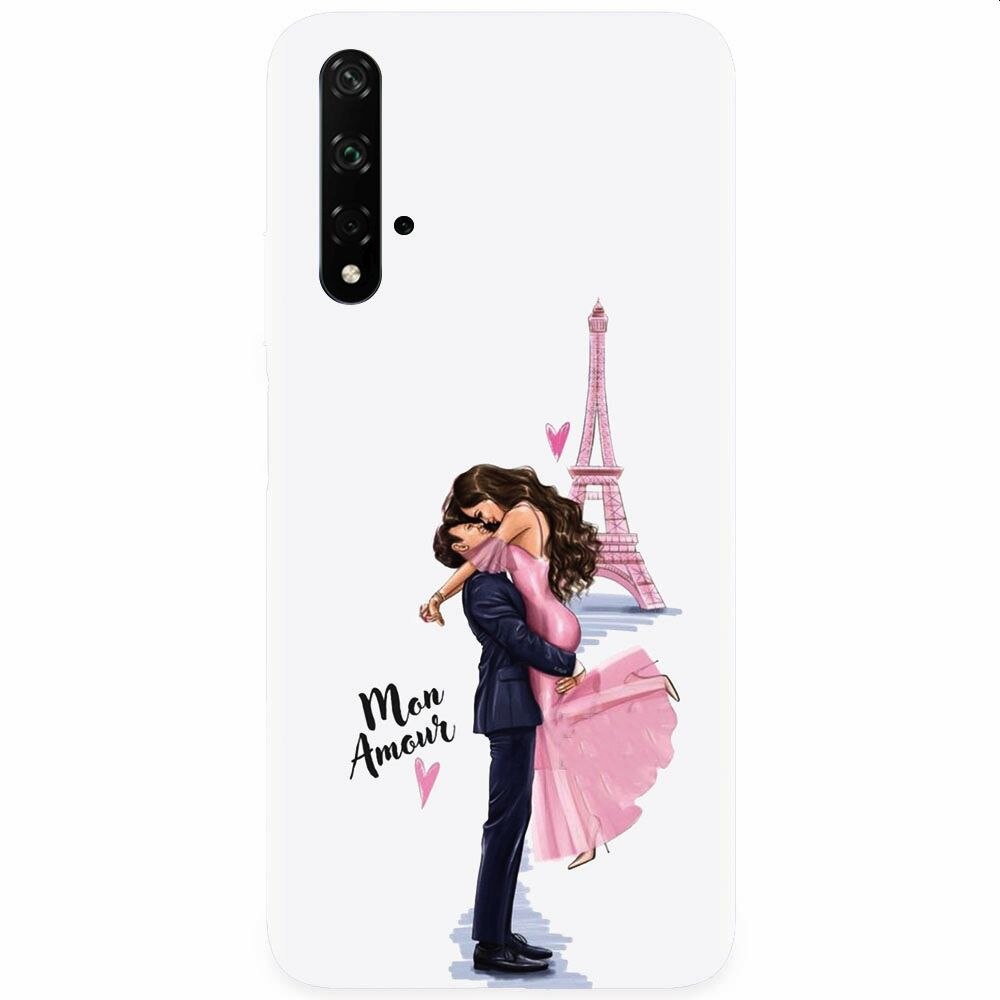 Husa silicon pentru Honor 20, Paris Love Mon Amour