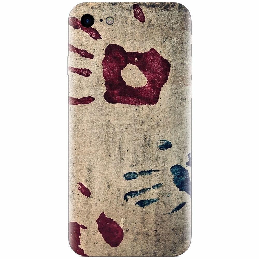 Husa silicon pentru Apple Iphone 8, Handprints