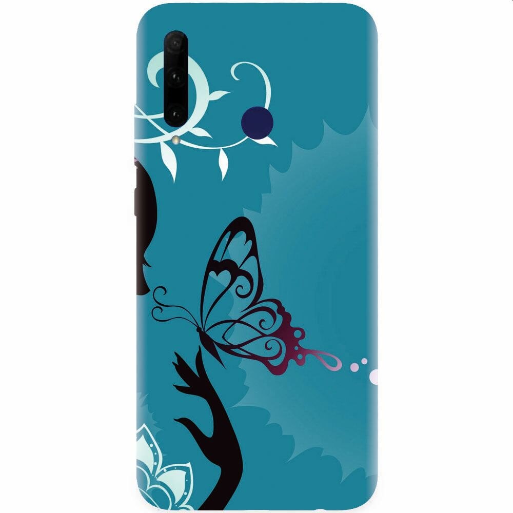 Husa silicon pentru Honor 20 Lite, Blue Butterfly