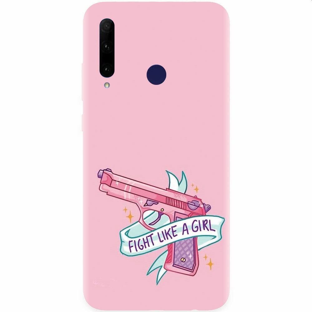 Husa silicon pentru Honor 20 Lite, Fight Like A Girl