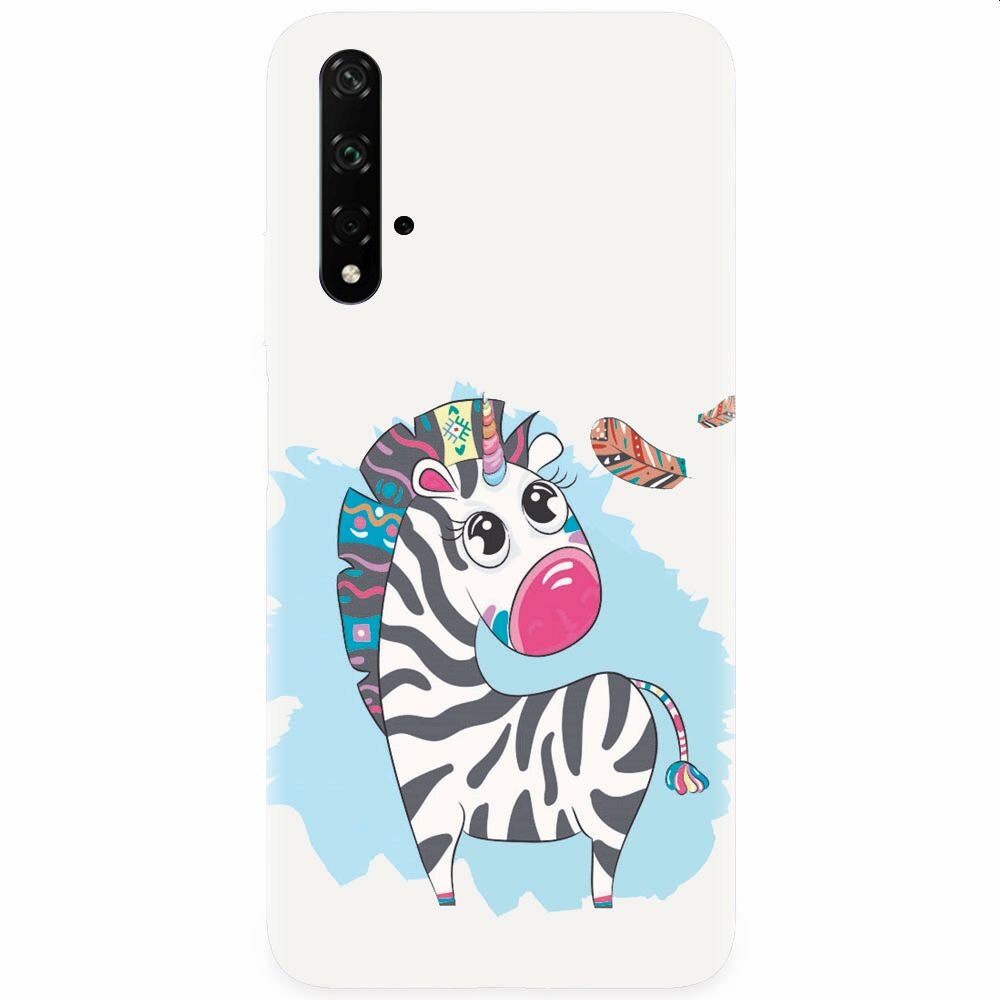 Husa silicon pentru Honor 20, Zebra