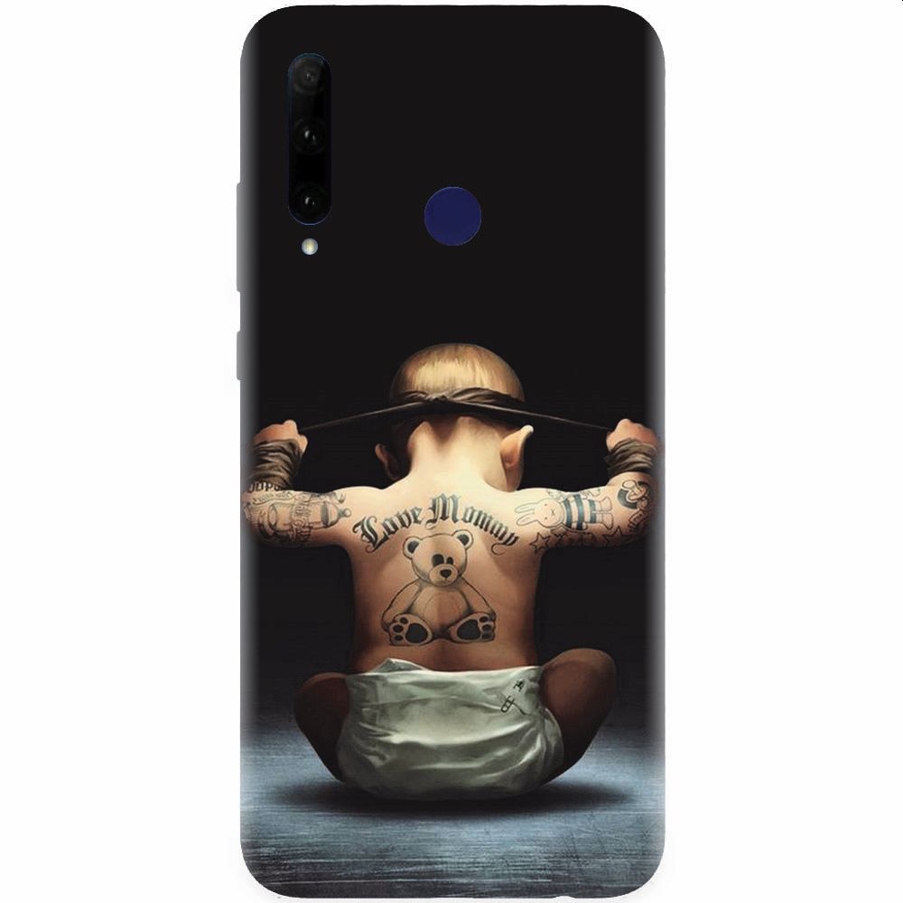 Husa silicon pentru Honor 20 Lite, Body Builder Cute Baby Tattoo