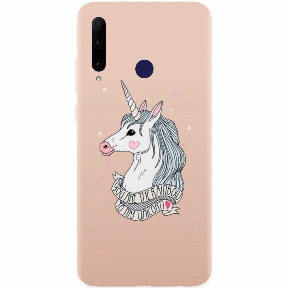 Husa silicon pentru Honor 20 Lite, Cute Rose Gold
