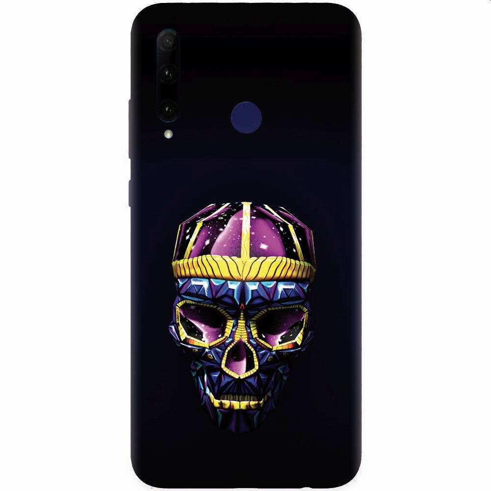 Husa silicon pentru Honor 20 Lite, Colorfull Skull
