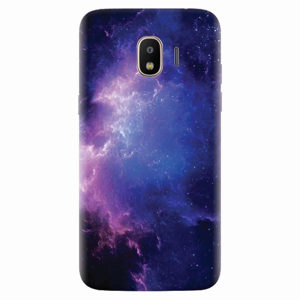 Husa silicon pentru Samsung Galaxy J4 2018, Purple Space Nebula