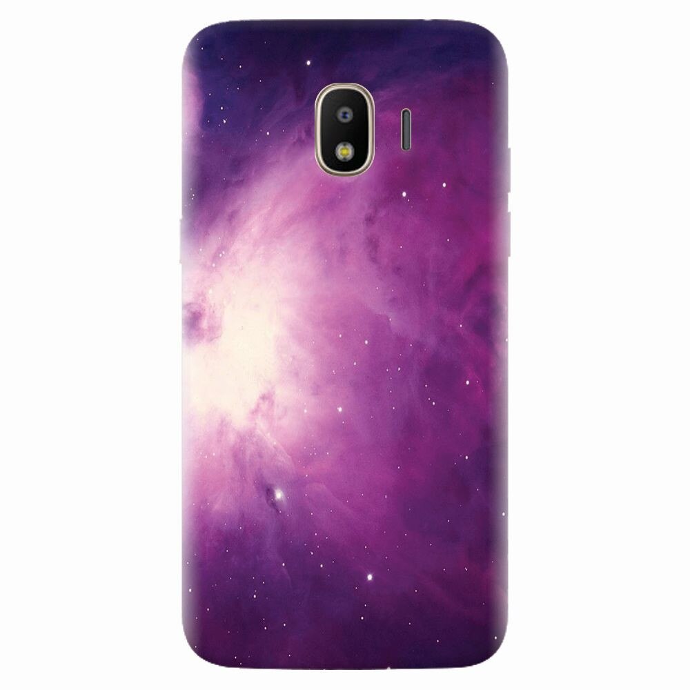 Husa silicon pentru Samsung Galaxy J4 2018, Purple Supernova Nebula Explosion