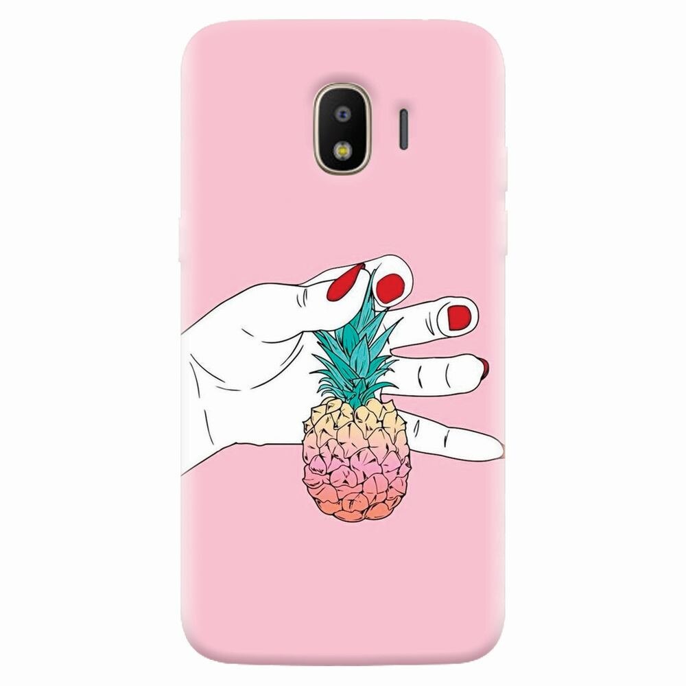 Husa silicon pentru Samsung Galaxy J2 pro 2018, Rainbow Pinepple