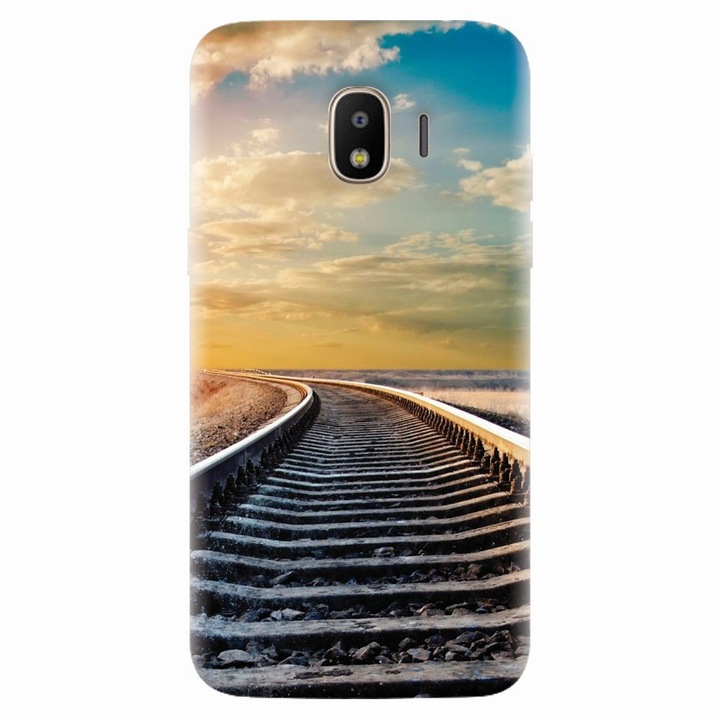 Husa silicon pentru Samsung Galaxy J4 2018, Railroad Horizon