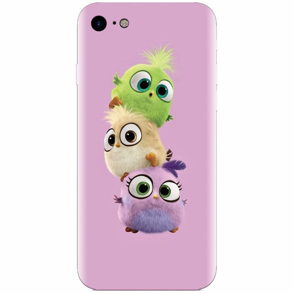 Husa silicon pentru Apple Iphone 8, Baby Birds