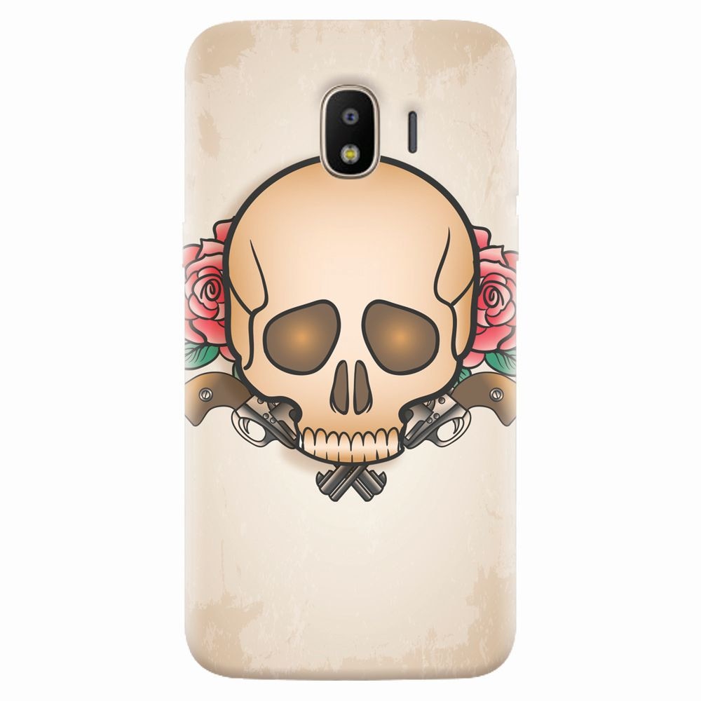 Husa silicon pentru Samsung Galaxy J2 pro 2018, Skulls And Roses