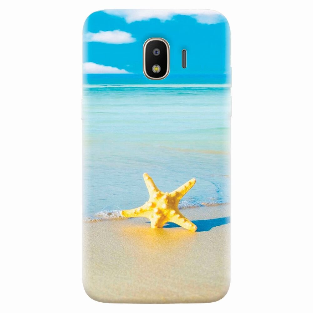 Husa silicon pentru Samsung Galaxy J2 pro 2018, Starfish Beach