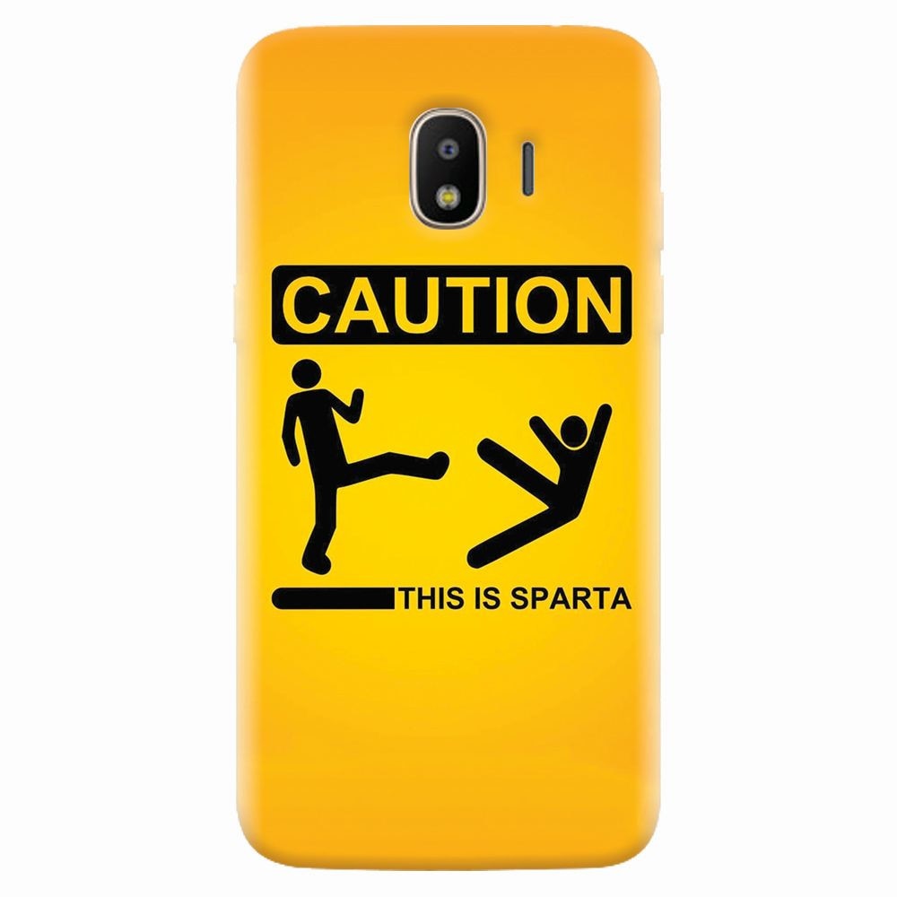 Husa silicon pentru Samsung Galaxy J2 pro 2018, This Is Sparta Funny Illustration