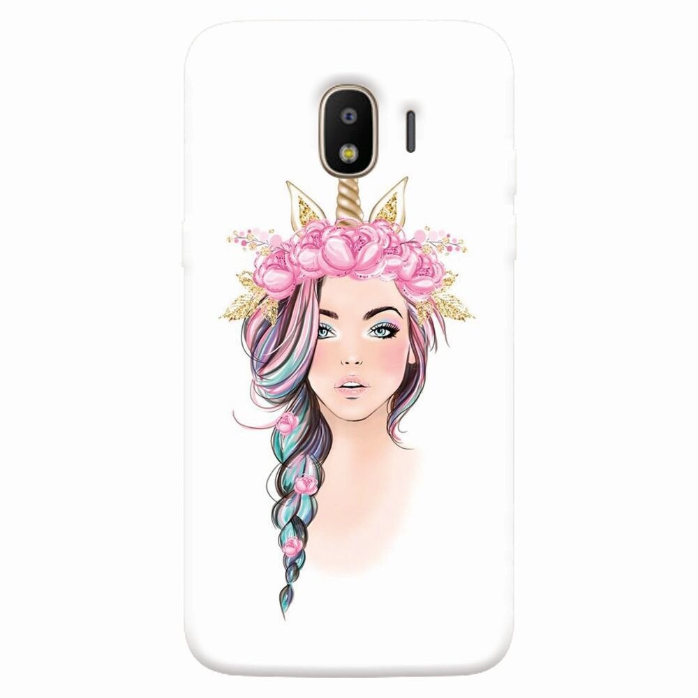 Husa silicon pentru Samsung Galaxy J2 pro 2018, Unicorn Girl