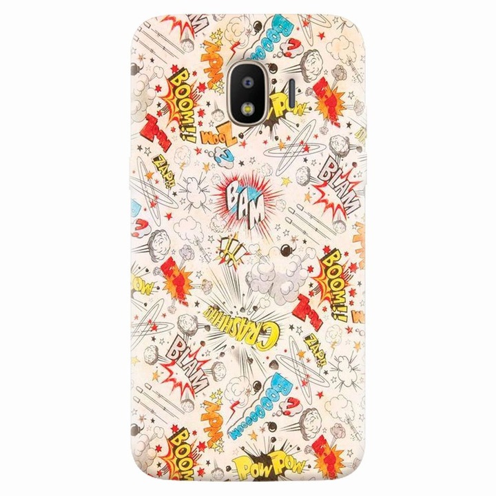 Husa silicon pentru Samsung Galaxy J4 2018, Vintage Comic