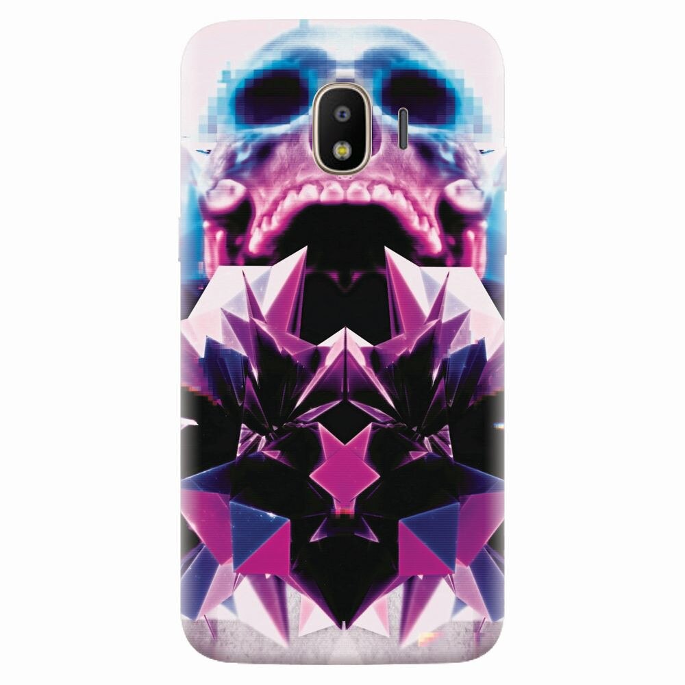 Husa silicon pentru Samsung Galaxy J2 pro 2018, Abstract Framed Skull