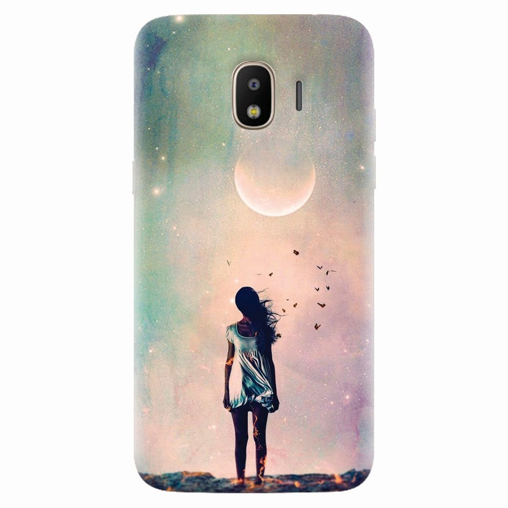 Husa silicon pentru Samsung Galaxy J2 2018, Alone Woman Cgi Hd K