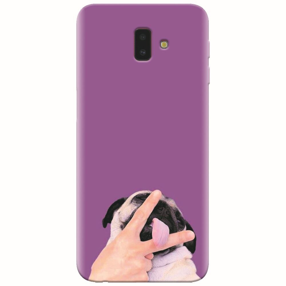 Husa silicon pentru Samsung Galaxy J6 Plus, Cute Dog 2