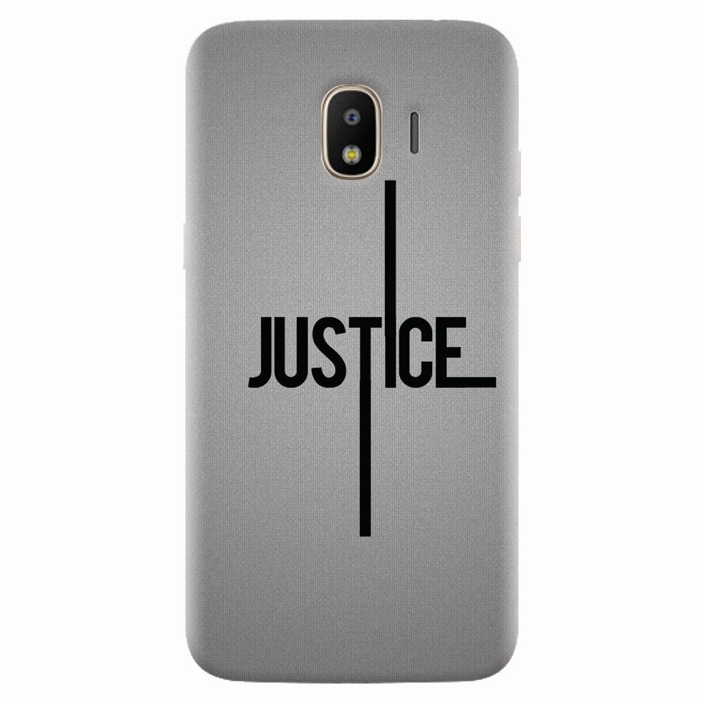 Husa silicon pentru Samsung Galaxy J2 pro 2018, Amir Justice Minimalistic Nubheebuccus Text