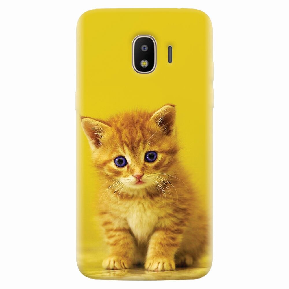 Husa silicon pentru Samsung Galaxy J4 2018, Baby Kitten