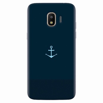 Husa silicon pentru Samsung Galaxy J2 pro 2018, Blue Navy Anchor Illustration Flat Husa silicon pentru Samsung Galaxy J2 pro 2018, Blue Navy Anchor Illustration Flat