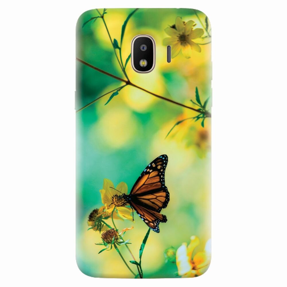 Husa silicon pentru Samsung Galaxy J4 2018, Butterfly
