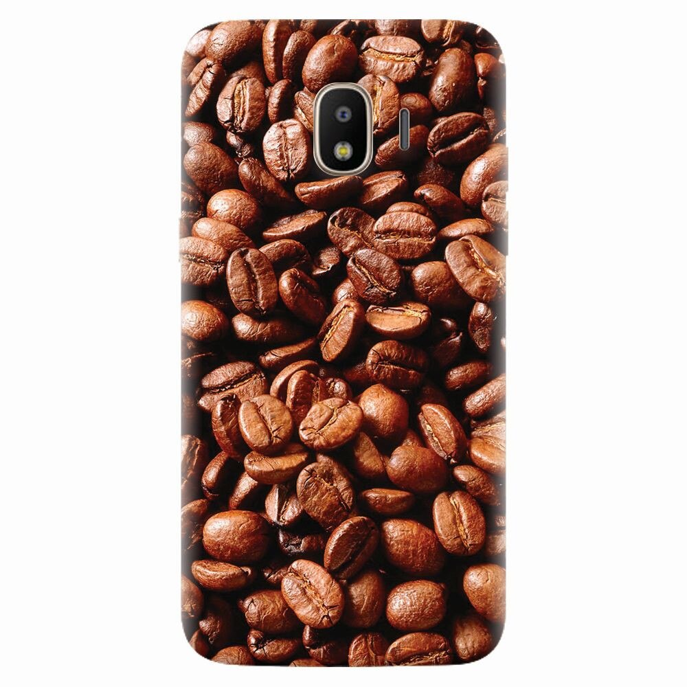 Husa silicon pentru Samsung Galaxy J2 pro 2018, Coffee Beans