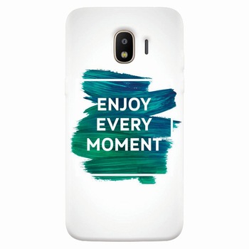 Husa silicon pentru Samsung Galaxy J2 pro 2018, Enjoy Every Moment Motivational Husa silicon pentru Samsung Galaxy J2 pro 2018, Enjoy Every Moment Motivational