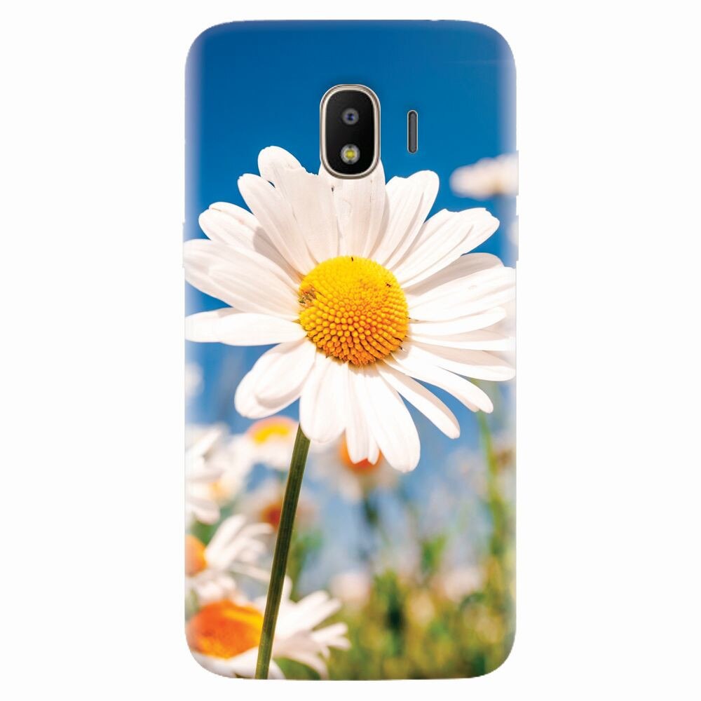 Husa silicon pentru Samsung Galaxy J4 2018, Daisies Field Flowers