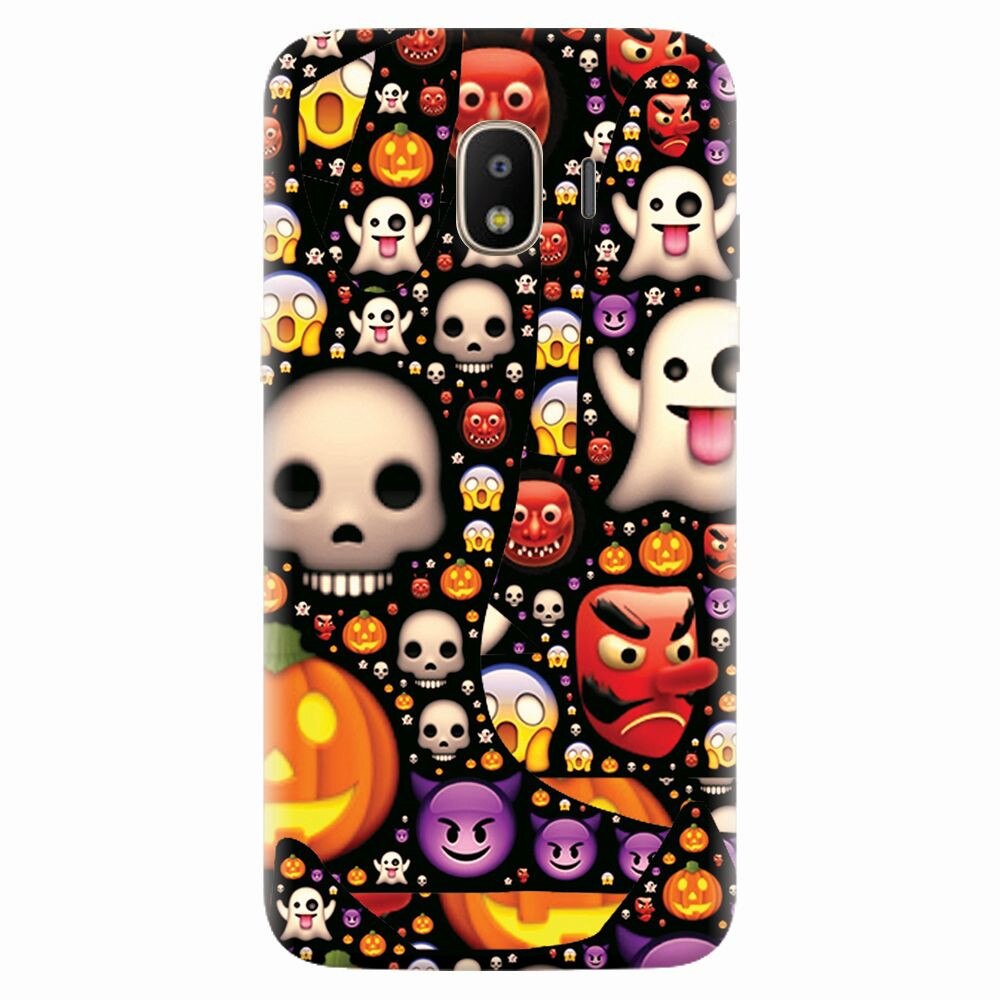 Husa silicon pentru Samsung Galaxy J2 pro 2018, Emoji Mess