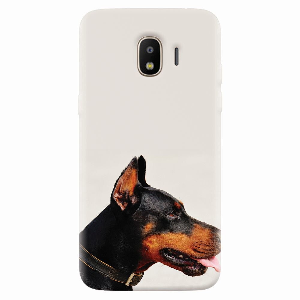 Husa silicon pentru Samsung Galaxy J4 2018, Doberman