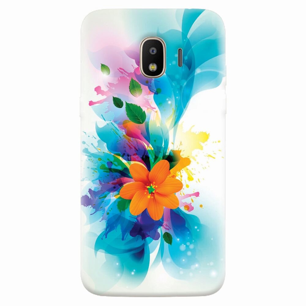 Husa silicon pentru Samsung Galaxy J4 2018, Flower 011